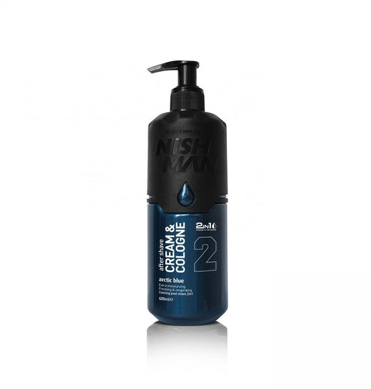 Nishman After Shave Cream & Cologne 2in1 02 Arctic Blue 400 ml