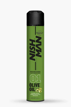 Nishman Hair Spray 01 Olive Oil Nourishing Hair Sheen Spray 400 ml